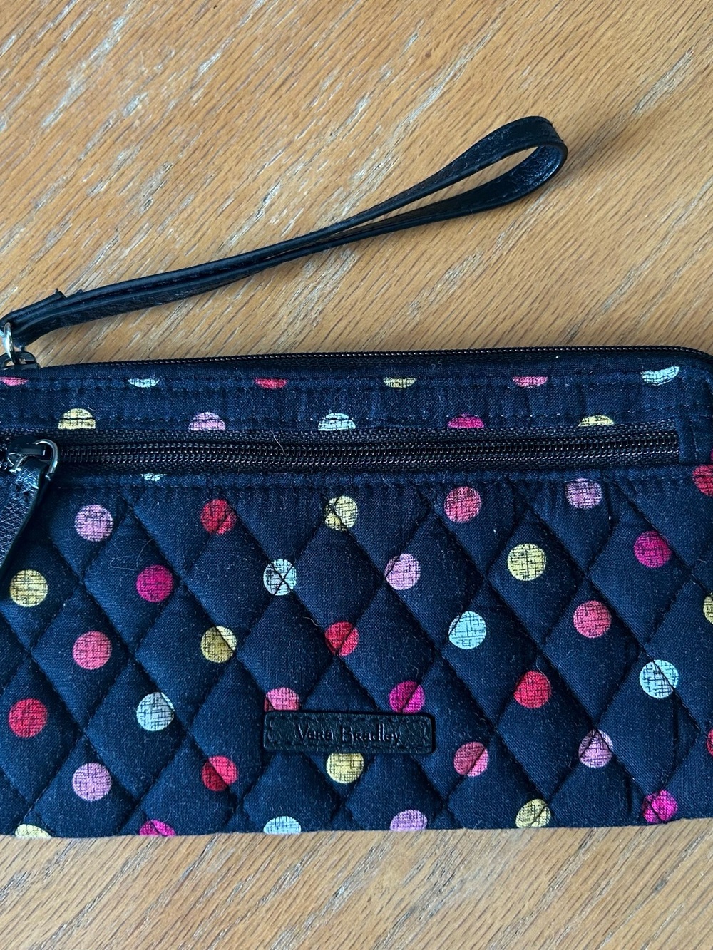 Vera Bradley Havana Dots All in One Wristlet Wallet Black